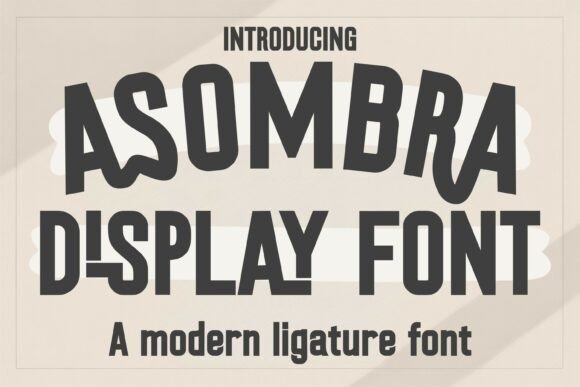 Asombra: A Bold Display Font for Editorial Impact