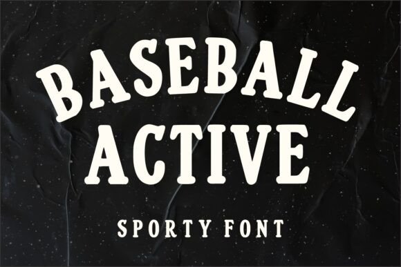 Baseball Active: The Bold Display Font for Sports Campaigns
