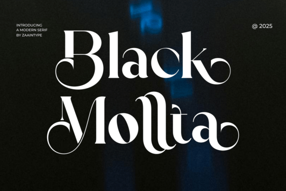 Black Mollta: A High-Contrast Serif Font for Makers
