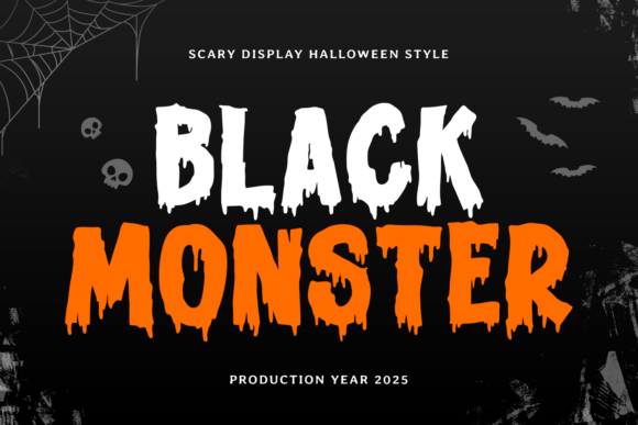 Black Monster: A Daring Display Typeface for Horror Web Design
