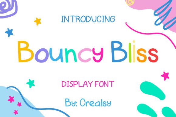 Bouncy Bliss: A Playful Display Font for Modern Editorial Design