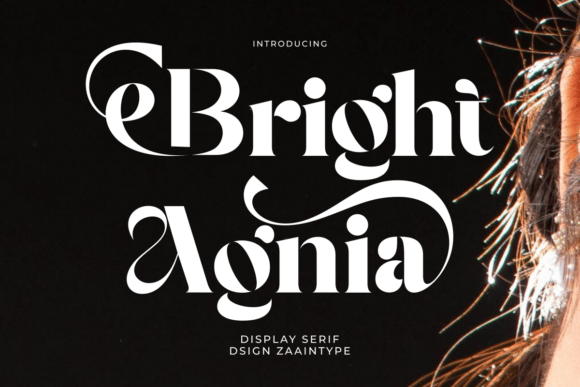 Bright Agnia Typeface for Elegant Branding