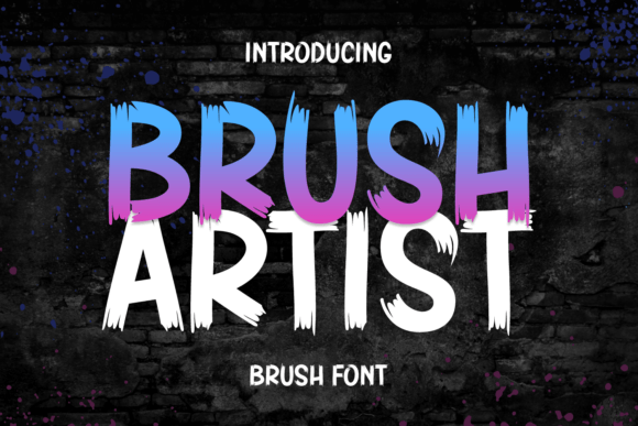 Brush Artist Font for Modern Web Design