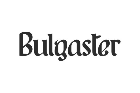Bulgaster: A Serif Display Font for Modern Editorial Design
