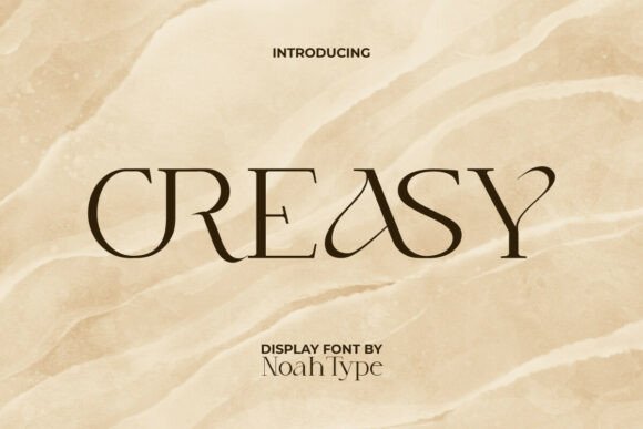 Creasy Typeface for Luxury Brand Identity