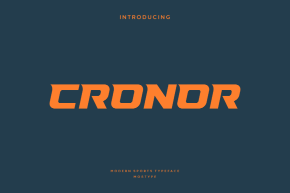 Cronor Typeface for Bold Maker Branding