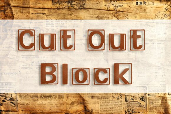 Designing Bold Headlines with Cut out Block Display Fonts