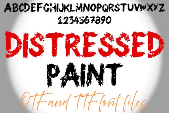 Distressed Paint Typeface for Bold Web Design