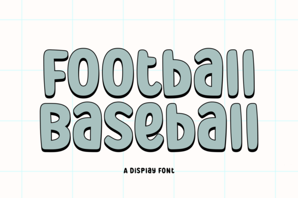 Football Baseball: A Dynamic Display Typeface