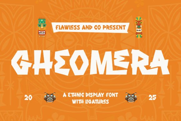 Gheomera: Bold Ethnic Display Font for Crafters