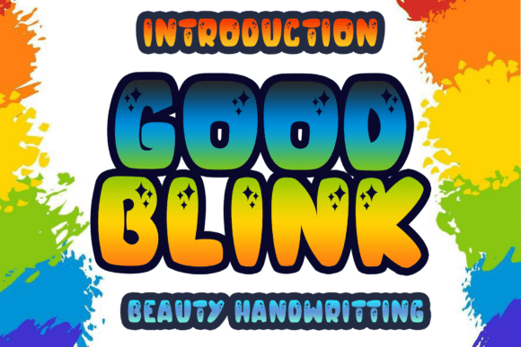 Good Blink: A Playful Display Font for Brands