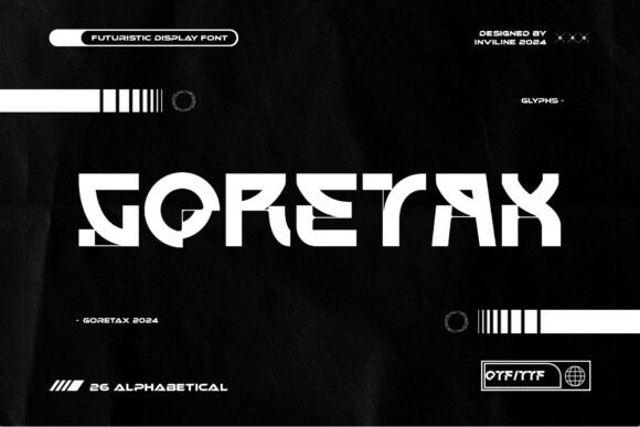 Goretax Font Review: A Futuristic Display Typeface