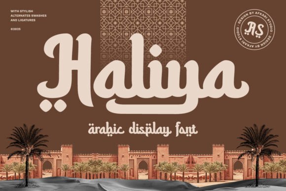 Haliya: Elegant Arabic-Style Typeface for Makers