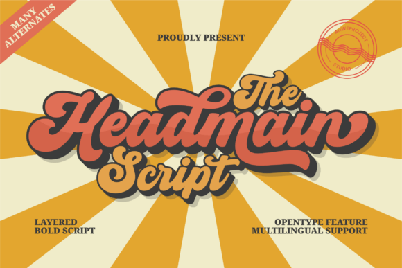 Headmain: A Bold Display Font for Branding