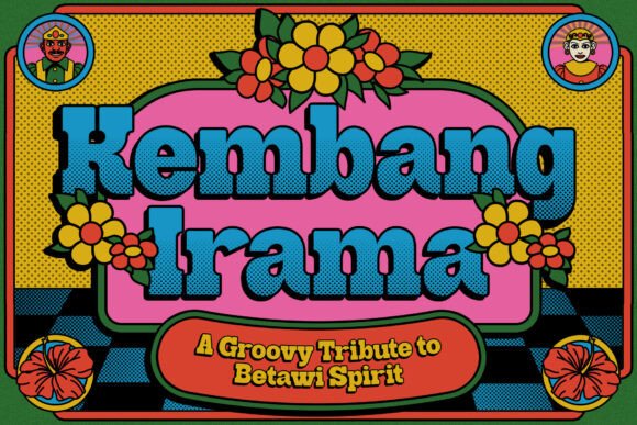 Kembangirama Regular: A Retro Display Typeface for Editorial Design