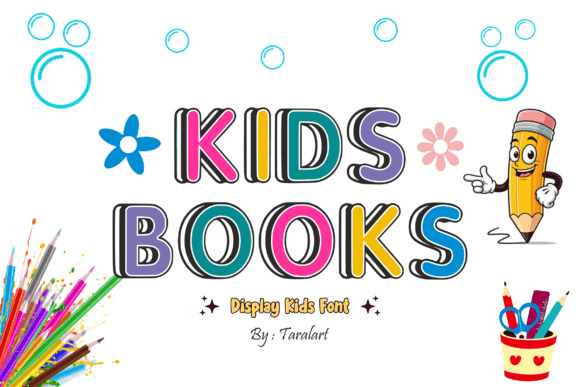 Kids Books Font for Handmade Crafters