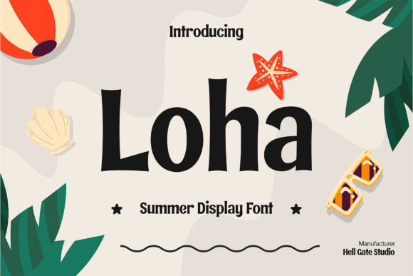 Loha: The Summer Display Font for Vibrant Branding