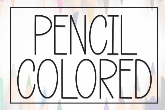 Pencil Colored Font for Social Campaigns