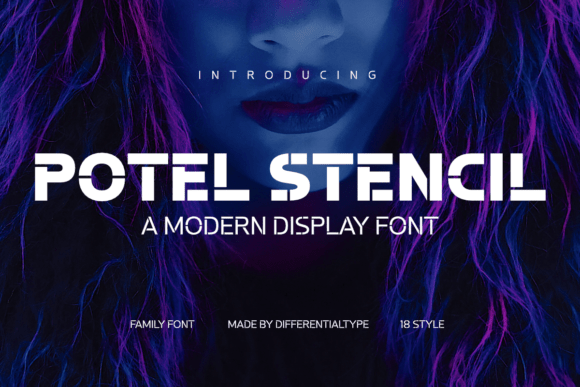 Potel Stencil: A Modern Typeface for Bold Branding