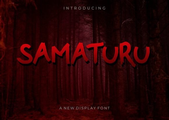 Samaturu: A Bold Grunge Typeface for Makers