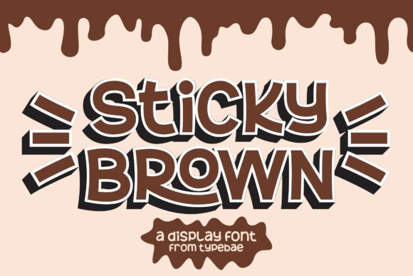 Sticky Brown Font for Crafters & Sellers