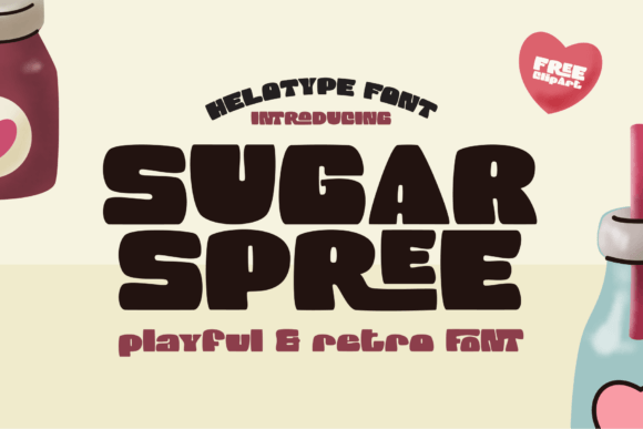 Sugar Spree: A Retro Display Font for Editorial Charm