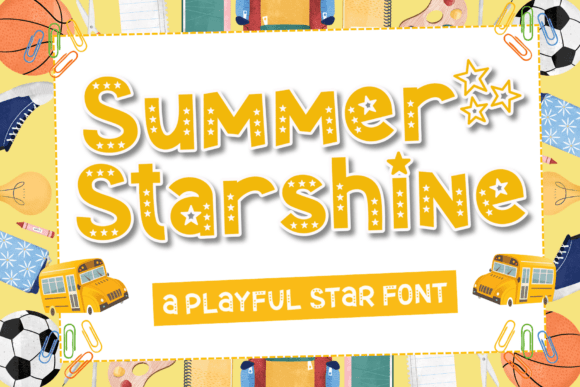 Summer Starshine Font for Editorial Design