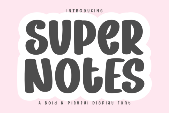 Super Notes Display Font for Web Design