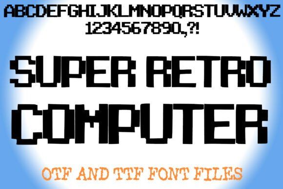 Super Retro Computer Font Review for Makers