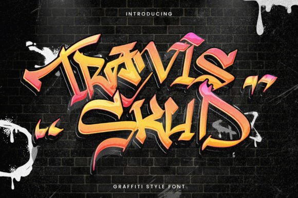 Travis Skud: Bold Graffiti Typeface for Crafters