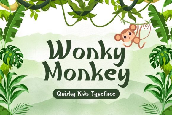 Wonky Monkey: A Playful Display Font for Editorial Design